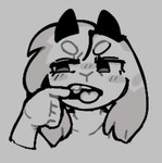 Rating: s
ID: 5502126
Date: 2025-04-13 19:43:44 -0400
Status: active
Score: 27
ambiguous_gender anthro bag_of_lewds blush blush_lines bovid caprine fangs floppy_ears goat horn lop_ears mammal marbles_(bag_of_lewds) monochrome open_mouth solo teeth teeth_showing tongue tongue_out post #5502126