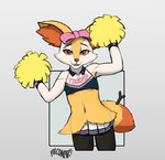 Rating: s
ID: 3614030
Date: 2022-10-08 09:29:58 -0400
Status: active
Score: 36
2022 accessory anthro bottomwear bow_accessory bow_ribbon brai-brai_(fulconarts) braixen breasts cheek_tuft cheerleader cheerleader_outfit clothing digital_media_(artwork) facial_tuft female fluffy fulconarts generation_6_pokemon hair_accessory hair_bow hair_ribbon heart_eyes heart_pupils heart_symbol hi_res looking_at_viewer miniskirt neck_tuft nintendo pokemon pokemon_(species) pom_poms ribbons short short_stack size_difference skirt slim small_breasts small_waist smaller_female smile smiling_at_viewer solo tuft post #3614030