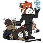 Rating: s
ID: 5583658
Date: 2025-05-19 12:22:07 -0400
Status: active
Score: 11
1:1 4_toes ailurid angry anthro barefoot baton black_bottomwear black_clothing black_topwear bottomwear bound brown_body brown_clothing brown_fur brown_shirt brown_topwear canid canine canis captured clothed clothing dachshund diamond_(gem) domestic_dog duo electric_shock electronics electroshock_weapon english_text feet foot_focus fully_clothed fur gem hands_behind_back hunting_dog male mammal pawpads piping_(pipingwilliam) plantigrade red_panda restraints rope security security_guard security_uniform shirt simple_background submissive submissive_male text thief toes tonyhsq topwear walkie-talkie weapon white_background post #5583658