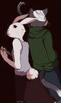 Rating: s
ID: 5344382
Date: 2025-02-01 10:32:11 -0500
Status: active
Score: 9
anthro bandage bottomwear clothing crowbar domestic_cat duo felid feline felis female fur green_clothing green_hoodie green_topwear grey_body grey_clothing grey_fur grey_shirt grey_tank_top grey_topwear holding_object holding_scalpel hoodie lagomorph leporid long_skirt looking_away male mammal medical_instrument rabbit ruby_(rq) ruby_quest scalpel scientific_instrument scut_tail shirt short_tail skirt surgical_instrument tail tank_top three-quarter_view tom_(rq) tools topwear viridilly whiskers white_body white_fur post #5344382