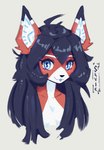 Rating: s
ID: 5345403
Date: 2025-02-01 19:05:35 -0500
Status: active
Score: 55
2024 anthro ara_(fluff-kevlar) black_hair blue_eyes bust_portrait digital_media_(artwork) dipstick_ears domestic_cat ear_markings felid feline felis female hair hi_res mammal multicolored_body multicolored_ears portrait red_body savielle simple_background smile solo tongue tongue_out white_body post #5345403