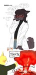 Rating: s
ID: 5630407
Date: 2025-06-09 06:11:50 -0400
Status: active
Score: 2
ambiguous_species anthro black_text blush canid canine canis clothing coat directional_arrow duo explosion eyewear facial_piercing female gesture glasses good_end good_girl hand_gesture haneko_(late_homework) hi_res japanese_text lab_coat late_homework mammal nose_piercing nose_ring piercing pill_bottle pointing red_eyewear red_glasses ring_piercing sepulturegirl simple_background sophia_(sepulture_girl) speech_bubble text topwear trans_(lore) trans_woman_(lore) white_background wolf yellow_body post #5630407