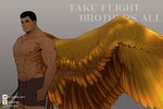Rating: s
ID: 3688019
Date: 2022-11-13 03:15:49 -0500
Status: active
Score: 5
3:2 abs black_hair brown_eyes clothing cody_(star_wars) english_text feathers golden_wings gradient_background hair humanoid looking_aside male muscular muscular_male nipples not_furry simple_background solo text underwear watermark wing_muscles winged_humanoid wings yukipri post #3688019
