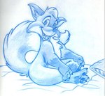 Rating: s
ID: 4988875
Date: 2024-08-16 00:57:45 -0400
Status: active
Score: 6
anthro bed bedding blue_and_white canid canine cheek_tuft claws crossed_legs eyebrows facial_tuft finger_claws fox full-length_portrait fur furniture head_tuft herbie_bearclaw looking_at_viewer male mammal monochrome nude on_bed open_mouth open_smile pawpads pillow portrait red_fox simple_background sitting sitting_on_bed smile smiling_at_viewer snout solo tail toe_claws traditional_media_(artwork) true_fox tuft white_background yappy_fox_(randy_fox) post #4988875
