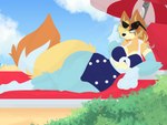 Rating: s
ID: 4882442
Date: 2024-06-27 19:10:26 -0400
Status: active
Score: 27
4:3 absurd_res alternative_fashion anthro australian_cattle_dog beach beach_chair bikini bikini_bottom bikini_top black_nose blue_body blue_eyes blue_fur bluey_(series) breasts canid canine canis cattledog clothing cloud crossgender domestic_dog ears_up eyewear eyewear_on_head female fluffy fluffy_tail fur hair herding_dog hi_res long_hair long_tail looking_at_viewer lying mammal on_side orange_body orange_fur pastoral_dog pawpads paws plant radley_heeler relaxing rockabilly shrub sky smile smiling_at_viewer solo sunbathing sunglasses sunglasses_on_head swimwear tail thick_thighs tsukipaw two-piece_swimsuit umbrella water watermark yellow_body yellow_fur post #4882442