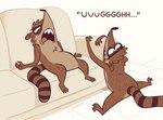 Rating: s
ID: 4842384
Date: 2024-06-10 09:32:21 -0400
Status: active
Score: 54
anthro cartoon_network furniture groan grumpy half-closed_eyes hi_res male mammal narrowed_eyes procyonid raccoon regular_show rigby_(regular_show) simple_background slumped sofa solo spread_legs spreading stellizard tired white_background post #4842384