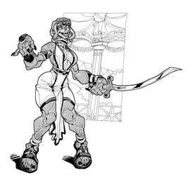 Rating: s
ID: 5581111
Date: 2025-05-18 10:54:54 -0400
Status: active
Score: 3
2025 abstract_background anthro biped breasts claws cleavage clothed clothing digital_drawing_(artwork) digital_media_(artwork) european_mythology female footwear gorgon greek_mythology greyscale hair hi_res holding_melee_weapon holding_object holding_sword holding_weapon living_hair looking_at_viewer melee_weapon monochrome muscular muscular_anthro muscular_female mythology non-mammal_breasts nsfuwu4 open_mouth reptile sandals scalie shoes side_boob smile snake solo standing sword weapon post #5581111