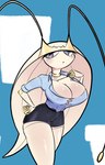 Rating: s
ID: 5578313
Date: 2025-05-17 05:46:59 -0400
Status: active
Score: 21
antennae_(anatomy) anthro belt big_breasts black_bottomwear black_clothing black_skirt blue_background blue_clothing blue_pupils blue_topwear blush bottomwear breasts choker cleavage clothed clothing eyelashes female front_view generation_7_pokemon hand_on_hip hi_res jewelry katoneko necklace nintendo pheromosa pokemon pokemon_(species) pupils purple_eyes simple_background skirt slit_pupils solo thick_thighs topwear ultra_beast white_background white_body wide_hips post #5578313