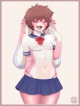Rating: s
ID: 5642107
Date: 2025-06-14 15:48:09 -0400
Status: active
Score: 6
absurd_res anthro belly bottomwear clothing crop_top eyes_closed femboy floppy_ears fur hi_res lagomorph laugh leporid lop_ears male mammal miniskirt pink_body pink_fur pumpkin_hyena rabbit remmy_(remybunny) school_uniform shirt skirt solo topwear trans_(lore) trans_woman_(lore) uniform watermark post #5642107