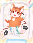 Rating: s
ID: 5374713
Date: 2025-02-15 10:04:36 -0500
Status: active
Score: 33
3_fingers 3_toes :3 abuniverse ambiguous_gender anthro belly black_pawpads blush brown_body brown_fur brown_markings butt canid canine canis colored crib cute_fangs diaper digital_drawing_(artwork) digital_media_(artwork) facial_tuft fangs feet fingers fluffy fluffy_tail fox fur head_tuft hi_res legs_up littlepawz littlepawz_(diaper) looking_at_viewer lying mammal markings multicolored_body multicolored_fur navel neck_tuft on_back open_mouth orange_body orange_fur pawpads paws red_eyes red_fox shaded sheryl_(artist) slightly_chubby smile solo tail teeth text thick_thighs toes tongue true_fox tuft wetness_indicator white_body white_fur white_markings white_sclera young young_ambiguous young_anthro post #5374713