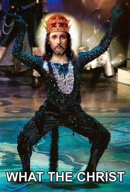 2007 cat_costume cats_(musical) clothing costume cross english_text fursuit grandfathered_content human humor jesus_christ male mammal mr._mistoffelees not_furry not_furry_wearing_fursuit reaction_image religion shopped solo tail text third-party_edit unknown_artist what where_is_your_god_now why