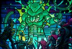 Rating: s
ID: 5543630
Date: 2025-05-02 09:17:15 -0400
Status: active
Score: 1
2022 abstract_background ambiguous_gender anthro armor blue_background bone digital_media_(artwork) felid fingers green_aura green_body group hasbro hi_res holding_melee_weapon holding_object holding_polearm holding_spear holding_staff holding_weapon ivan_shavrin lord_windgrace magic magic:_the_gathering male mammal melee_weapon muscular muscular_anthro muscular_male official_art pantherine polearm simple_background size_difference skeleton skull spear staff stained_glass weapon wizards_of_the_coast yellow_eyes post #5543630