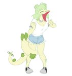 Rating: s
ID: 5642556
Date: 2025-06-14 19:07:14 -0400
Status: active
Score: 6
anthro biped bottomwear breasts cavemanon_studios choker clothed clothed_anthro clothed_female clothing colored denim denim_bottomwear denim_clothing denim_shorts dinosaur excited eyes_closed female fingers footwear front_view full-length_portrait goodbye_volcano_high green_body green_hair green_scales hair hair_bun happy humanoid_hands jewelry long_hair long_tail necklace non-mammal_breasts open_mouth open_smile ornithischian plantigrade portrait prehistoric_species protonmono reptile scales scalie shirt shoes shorts simple_background small_breasts smile snoot_game solo spiked_tail spikes spikes_(anatomy) standing stegosaurian stegosaurus stella_(gvh_beta) tail tail_around_leg thyreophoran topwear twin_buns white_background white_clothing white_shirt white_topwear post #5642556