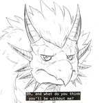 Rating: s
ID: 3107583
Date: 2022-01-05 13:04:12 -0500
Status: active
Score: 16
angry beak dialogue disappointed dragon english_text feathered_dragon feathered_scalie feathers feral frustrated horn lights_in_the_darkness male mythological_creature mythological_scalie mythology pterergos scales scalie simple_background sketch solo spacedragon14 tettel_yeols_(lights_in_the_darkness) text post #3107583