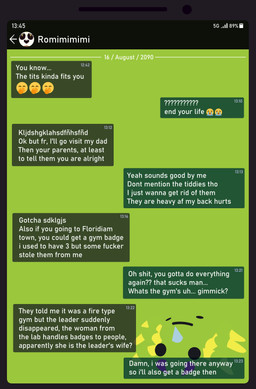 Rating: s
ID: 5674531
Date: 2025-06-29 00:56:17 -0400
Status: pending
Score: 0
6_legs absurd_res ambiguous_gender arachnid arthropod battery_life black_eyes cellphone comic cuchuflin date duo electronics emoji english_text epilogue eyelashes feral frida_(cuchuflin) generation_2_pokemon generation_7_pokemon green_background hi_res horn icon insect mandibles markings nintendo open_mouth open_smile phone phone_screen pokemon pokemon_(species) ribombee simple_background smartphone smile spider spinarak teasing teeth_showing text texting time post #5674531