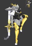 Rating: s
ID: 5350927
Date: 2025-02-04 08:18:51 -0500
Status: active
Score: 57
2025 5_fingers absurd_res anthro antlers armor blue_eyes bottomless bottomless_anthro bottomless_female breasts clothed clothed_anthro clothed_female clothing crotch_tuft digital_media_(artwork) female fingerless_armwear fingers fur grey_body grey_fur grey_hair grey_tail hair hi_res holding_object holding_weapon hooves horn jackalope lagomorph mammal on_one_leg partially_clothed partially_clothed_anthro partially_clothed_female pseudoregalia side_view simple_background solo standing sybil_(pseudoregalia) tail teeth treyer tuft weapon post #5350927