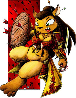 armor arrow belly breasts choker cleavage clothed clothing drake_fenwick feet female gauntlets gloves green_eyes hair hairpin kangaroo katana mammal marsupial melee_weapon shield simple_background sword thong weapon
Rating: Safe
Score: 1
User: stalkerd
Date: June 22, 2017 armor arrow belly breasts choker cleavage clothed clothing drake_fenwick feet female gauntlets gloves green_eyes hair hairpin kangaroo katana mammal marsupial melee_weapon shield simple_background sword thong weapon
Rating: Safe
Score: 1
User: stalkerd
Date: June 22, 2017