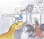 Rating: s
ID: 5580197
Date: 2025-05-17 23:18:59 -0400
Status: active
Score: 14
arm_feathers bite black_body black_feathers blue_body blue_scales bodily_fluids box brown_body brown_feathers claws clever_girls container dinosaur dromaeosaurid feathered_dinosaur feathered_scalie feathers female feral green_body green_scales group head_feathers hi_res inside megalosaurid open_mouth ornithomimid plushie prehistoric_species reptile scales scalie seam_(sewing) sharp_teeth sickle_claw size_difference strflr_(artist) sweat tail tail_feathers teeth theropod toe_claws trio trying_to_fly white_body white_feathers yellow_body yellow_scales post #5580197