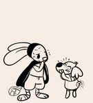 Rating: s
ID: 5392494
Date: 2025-02-23 11:45:48 -0500
Status: active
Score: 8
absurd_res after_transformation ambiguous_gender anthro barefoot blush bodily_fluids canid canine canis cape clothed clothing domestic_dog duo eyes_closed feet foot_wraps happy hat headgear headwear hi_res lagomorph leporid mammal rabbit rabbit_ears randomperindeed_(artist) scut_tail secretly_loves_it short_tail size_difference sweat tail tail_motion tailwag toonification toony wraps post #5392494