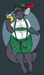 Rating: s
ID: 5448453
Date: 2025-03-21 23:11:18 -0400
Status: active
Score: 4
2015 4_toes alcohol anthro beer beer_mug beverage black_body black_fur black_hair black_tail blue_background bottomwear brown_eyes button_(fastener) chinchilla chinchillid clothed clothed_female clothing digital_drawing_(artwork) digital_media_(artwork) english_description feet female female_anthro fingers flat_colors front_view fully_clothed fully_clothed_female fur green_bottomwear green_clothing green_hat green_headwear green_shorts hair hat headgear headwear hi_res holding_beer_mug holidays ladyhobbiton long_tail looking_at_viewer mammal maria_(nichara) oktoberfest one_eye_closed open_mouth pink_tongue rodent short_hair shorts signature simple_background solo standing suspenders tail teeth thick_thighs toes tongue white_dress_shirt wide_hips post #5448453