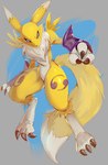 Rating: s
ID: 5457088
Date: 2025-03-26 00:30:12 -0400
Status: active
Score: 90
2023 3_fingers absurd_res ambiguous_gender anthro armwear armwear_only bandai_namco black_sclera blue_eyes bridal_gauntlets claws clothing digimon digimon_(species) dipstick_ears dipstick_tail ear_markings fingers fur hi_res long_tail looking_at_viewer mammal markings mostly_nude multicolored_body multicolored_ears multicolored_legs psibunny renamon simple_background solo tail tail_markings tomoe_(symbol) tuft white_body white_fur yellow_body yellow_fur yin_yang post #5457088