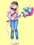 Rating: s
ID: 3582509
Date: 2022-09-22 19:52:54 -0400
Status: active
Score: 112
2022 absurd_res ambiguous_gender anthro bandolier barefoot bludgeon_(weapon) bottomwear clothing cloud_nine_(fortnite) denim denim_bottomwear denim_clothing domestic_cat epic_games feet felid feline felis female_(lore) fortnite full-length_portrait fur half-closed_eyes heart_symbol hi_res holding_object holding_weapon hoodie jeans jewelry joshopaisen mammal melee_weapon meow_skulls narrow_hips narrowed_eyes necklace pants pink_clothing pink_topwear portrait shaded simple_background slim_female soft_shading solo thin_calves thin_legs thin_thighs topwear torn_bottomwear torn_clothing torn_jeans torn_pants wallet_chain weapon white_body white_fur yellow_background yellow_eyes post #3582509