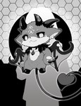 Rating: s
ID: 3883359
Date: 2023-02-19 20:00:11 -0500
Status: active
Score: 23
abstract_background akaharadou_akira ambiguous_gender anthro biped black_sclera call_of_cthulhu debidebi_debiru demon duo featureless_crotch fur grey_body grey_fur greyscale head_horn hexagonal_grid hi_res hooves horn jewelry membrane_(anatomy) membranous_wings monochrome necklace necklace_only nijisanji nude oribiyo semi-anthro solo_focus spade_tail tail vtuber white_eyes wings post #3883359