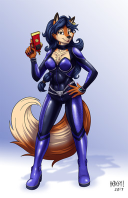 2017 anthro beauty_mark blue_hair bodysuit boots breasts brown_eyes canine carmelita_fox chest_tuft cleavage clothed clothing cosplay crossover ear_piercing female fluffy fluffy_tail footwear fox full_body fur gun hair heresy_(artist) krystal looking_at_viewer mammal multicolored_fur nintendo orange_fur piercing ranged_weapon rubber shiny simple_background skinsuit sly_cooper_(series) solo star_fox tight_clothing tuft two_tone_fur video_games weapon white_fur
Rating: Safe
Score: 9
User: HeresyArt
Date: August 19, 2017 2017 anthro beauty_mark blue_hair bodysuit boots breasts brown_eyes canine carmelita_fox chest_tuft cleavage clothed clothing cosplay crossover ear_piercing female fluffy fluffy_tail footwear fox full_body fur gun hair heresy_(artist) krystal looking_at_viewer mammal multicolored_fur nintendo orange_fur piercing ranged_weapon rubber shiny simple_background skinsuit sly_cooper_(series) solo star_fox tight_clothing tuft two_tone_fur video_games weapon white_fur
Rating: Safe
Score: 9
User: HeresyArt
Date: August 19, 2017