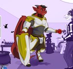 Rating: s
ID: 5120481
Date: 2024-10-17 00:17:56 -0400
Status: active
Score: 10
accessory ambiguous_gender anthro background_character belt biped black_hair black_hooves bulge clothing costume dragon eyewear felid feline grey_horn group hair halloween halloween_costume hi_res hippodrake holidays hooves horn hybrid knight_armor male male_anthro maleherm_(lore) mammal membrane_(anatomy) membranous_wings mythological_creature mythological_scalie mythology party red_body red_eyes red_scales reyn_goldfur scales scalie shield solo_focus tail unguligrade wings xetem_ilekex post #5120481