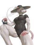 Rating: s
ID: 5539126
Date: 2025-04-30 07:13:44 -0400
Status: active
Score: 19
abs anthro athletic athletic_female black_clothing black_leotard breasts clothing czerwonya digital_drawing_(artwork) digital_media_(artwork) female fingernails fur green_eyes hair hand_on_leg hand_on_thigh hat headgear headwear hi_res holding_object kettlebell leg_scar leotard long_hair looking_away low-angle_view mammal medium_breasts murid murine nails ponytail rat rodent scar sharp_fingernails sharp_nails short_sleeves solo tail thick_thighs white_body white_fur white_hair post #5539126