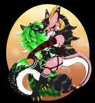 Rating: s
ID: 3178128
Date: 2022-02-15 09:30:56 -0500
Status: active
Score: 42
absurd_res alpha_channel anthro arm_warmers armwear black_body black_fur black_hair blush breasts caboose_(caboosethejudge) clothing duo female female/female fur glowing glowing_markings green_body green_fur green_hair hair harness hi_res horn hug leg_warmers legwear markings pink_body queenie_(trexqueen) side_boob trexqueen wickerbeast yellow_horn post #3178128