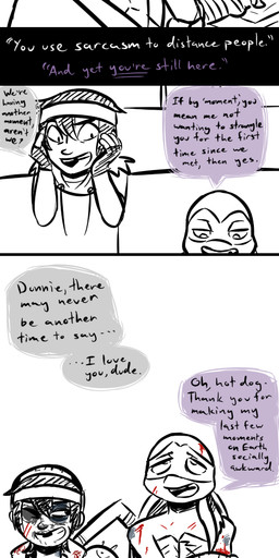 2017 absurd_res anthro bandanna blood blush casey_jones clothed clothing comic computer denial dialogue donatello_(tmnt) duo elbow_pads english_text fingerless_gloves gloves hand_wraps headband hi_res human inkyfrog laptop male mammal mask partially_colored red_eyes reptile scalie shell sitting standing teenage_mutant_ninja_turtles text tooth_gap turtle wounded wraps wrist_wraps
Rating: Safe
Score: 4
User: JAKXXX3
Date: July 22, 2017 2017 absurd_res anthro bandanna blood blush casey_jones clothed clothing comic computer denial dialogue donatello_(tmnt) duo elbow_pads english_text fingerless_gloves gloves hand_wraps headband hi_res human inkyfrog laptop male mammal mask partially_colored red_eyes reptile scalie shell sitting standing teenage_mutant_ninja_turtles text tooth_gap turtle wounded wraps wrist_wraps
Rating: Safe
Score: 4
User: JAKXXX3
Date: July 22, 2017