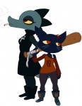 Rating: s
ID: 1173607
Date: 2017-03-26 19:48:57 -0400
Status: active
Score: 99
alligator alligatorid anthro baseball_bat bat_(object) bea_santello blue_body blue_fur cigarette clothed clothing crocodilian domestic_cat dress duo felid feline felis female footwear frown fur hair hi_res leggings legwear mae_borowski mammal night_in_the_woods off_shoulder orange_eyes red_hair reptile scalie shirt shoes simple_background smoking sssonic2 topwear white_background yellow_sclera post #1173607