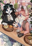 Rating: s
ID: 5579307
Date: 2025-05-17 17:13:43 -0400
Status: active
Score: 7
2025 5_fingers absurd_res anthro black_hair blue_eyes bottomwear breasts canid canine claws clothed clothed_anthro clothed_female clothing cocoline_(artist) digital_media_(artwork) ear_piercing eye_contact eyewear female finger_claws fingers fox fully_clothed fully_clothed_anthro fully_clothed_female fur glasses group hair handpaw hi_res holding_object inner_ear_fluff inside lin_(cocoline) looking_at_another lucia_(luciathecelestialvixen) mammal open_mouth open_smile paws piercing pink_body pink_fur pink_hair sitting smile tail teeth tongue topwear tuft white_body white_fur white_tail post #5579307