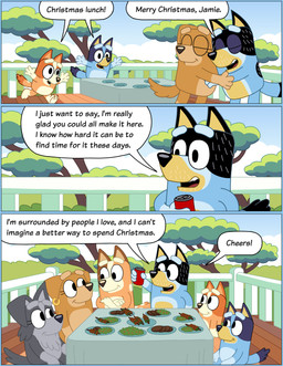 Rating: s
ID: 5709612
Date: 2025-07-15 00:54:15 -0400
Status: pending
Score: 2
2025 absurd_res age_difference anthro aunt_(lore) aunt_and_niece_(lore) australian_cattle_dog bandit_heeler beverage bingo_heeler black_body black_ears black_eyes black_fur black_nose black_tail blue_body blue_ears blue_fur blue_tail bluey_(series) bluey_heeler brown_body brown_ears brown_fur brown_nose brown_tail can canid canine canis cattledog cheers chilli_heeler christmas comic container crossed_arms daughter_(lore) dialogue digital_media_(artwork) domestic_dog ear_piercing ear_ring english_text exclamation_point eyelashes eyes_closed fan_character father_(lore) father_and_child_(lore) father_and_daughter_(lore) female food fur furniture grey_body grey_ears grey_fur grey_tail group happy herding_dog hi_res holding_beverage holding_can holding_container holding_object holidays hug hugging_another jamie_(omatic) lgbt_pride lgbt_pride_month looking_at_another lunch male mammal merry_christmas mother_(lore) mother_and_child_(lore) mother_and_daughter_(lore) multicolored_body multicolored_fur multicolored_tail niece_(lore) omatic one_ear_up orange_body orange_ears orange_fur orange_tail parent_(lore) parent_and_child_(lore) parent_and_daughter_(lore) pastoral_dog piercing plant plate ring_piercing romantic romantic_couple running sibling_(lore) sister_(lore) sisters_(lore) sitting smile speech_bubble table tail teeth text toasting tongue trans_(lore) trans_woman_(lore) tree two_tone_body two_tone_fur two_tone_tail yellow_body yellow_fur young young_anthro young_female younger_female post #5709612