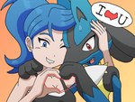 Rating: s
ID: 4920021
Date: 2024-07-15 03:24:21 -0400
Status: active
Score: 161
2024 4:3 ambiguous_gender anthro bailey_(knight-of-syrinx) blue_body blue_eyes blue_fur blue_hair bodily_fluids collaborative collaborative_gesture collaborative_heart_gesture digital_media_(artwork) duo english_text female fur generation_4_pokemon gesture hair heart_gesture human knight-of-syrinx love lucario mammal nintendo orange_eyes pokemon pokemon_(species) rex_(knight-of-syrinx) smile sweat teeth text tongue post #4920021