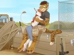 Rating: s
ID: 1178821
Date: 2017-04-01 20:04:10 -0400
Status: active
Score: 24
4:3 absurd_res ambiguous_gender anthro ar-15 army assault_rifle barefoot bottle butt camo chain-link_fence clothed clothing conditional_dnp container crate detailed_background digitigrade domestic_cat duo feet felid feline felis fence fur green_eyes gun hair hi_res hindpaw hug hummer humvee knife krazykurt leaning m4 male mammal mercenary military military_base outside pantherine pawpads paws ranged_weapon rifle sitting smile stripes tiger weapon post #1178821