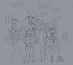 Rating: s
ID: 5666326
Date: 2025-06-25 06:22:45 -0400
Status: active
Score: 4
2025 answer antennae_(anatomy) anthro arthropod arthropod_abdomen biped black_text breasts cleavage clothed clothing dialogue english_text eyelashes eyewear female fingers glasses group hair hand_on_hip hi_res holding_melee_weapon holding_object holding_weapon jasper_(proxicute) mask melee_weapon migu_(proxicute) proxicute question question_mark speech_bubble standing tail talking_to_another text trio weapon post #5666326