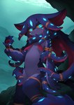 Rating: s
ID: 5562675
Date: 2025-05-10 15:51:07 -0400
Status: active
Score: 22
2025 :< anklet anthro arm_markings armlet biped blue_body blue_eyes blue_markings blue_pseudo_hair blue_skin blue_tail blue_tentacles breasts cephalopod cheek_markings clock colored countershade_arms countershade_face countershade_hands countershade_legs countershade_tail countershade_torso countershading detailed_background digital_media_(artwork) eyelashes facial_markings female female_anthro front_view glowing glowing_eyes glowing_markings head_markings hi_res holding_object holding_pocketwatch horizontal_pupils jewelry kamukamu6392 kemono legband long_pseudo_hair looking_at_viewer marine markings mollusk multicolored_body multicolored_skin naturally_censored nubbed_tentacles nude occult_symbol outside pocketwatch portrait pose pseudo_hair pupils purple_body purple_countershading purple_pseudo_hair purple_skin purple_tail rock shaded sigil sitting small_breasts solo spiked_tail spikes spikes_(anatomy) symbol tail tentacle_hair tentacle_markings tentacle_ring tentacles the_lesser_key_of_solomon thighband three-quarter_portrait three-quarter_view underwater watch water yellow_sclera post #5562675