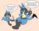 Rating: s
ID: 5658090
Date: 2025-06-21 12:57:52 -0400
Status: active
Score: 20
5:4 after_transformation ambiguous_gender anthro beverage black_body black_fur blue_body blue_fur bodily_fluids canid canine chest_spike container cup disappointed drinking_straw duo english_text featureless_crotch fur generation_4_pokemon hi_res lucario mammal milkshake nintendo nude open_mouth pokemon pokemon_(species) purple_body purple_fur red_eyes riolu sad signature simple_background sitting speech_bubble spikes spikes_(anatomy) tailster13 tan_body tan_fur tears text thick_thighs torn_ear post #5658090