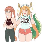 Rating: s
ID: 5110232
Date: 2024-10-12 14:23:58 -0400
Status: active
Score: 46
1:1 absurd_res blush bodily_fluids breast_envy clothed clothing crop_top dragon duo english_text eyes_closed eyewear female flat_chested glasses green_body green_scales hair hi_res horn human humanoid kobayashi_(dragon_maid) long_hair maid_headdress mammal mega_milk meme midriff miss_kobayashi's_dragon_maid mythological_creature mythological_scalie mythology navel open_mouth scales scalie sharp_teeth shirt sparkles standing sweat sweatdrop tail teeth text tohru_(dragon_maid) tomatomagica topwear post #5110232