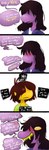 Rating: s
ID: 5598455
Date: 2025-05-25 21:32:28 -0400
Status: active
Score: 52
2021 bodily_fluids brown_hair comic deltarune dialogue duo female hair hi_res human kris_(deltarune) male mammal nightmarebros purple_body purple_skin scalie simple_background susie_(deltarune) sweat teeth text the_weaver undertale_(series) white_background yellow_teeth post #5598455