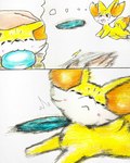 Rating: s
ID: 5539116
Date: 2025-04-30 06:59:12 -0400
Status: active
Score: 77
2025 ambiguous_gender blush blush_lines canid canine comic eiroru eyes_closed fennekin feral frisbee fur generation_6_pokemon graphite_(artwork) group headpat hi_res human inner_ear_fluff mammal midair nintendo object_in_mouth open_mouth orange_body orange_fur pokemon pokemon_(species) simple_background solo tail thought_bubble tongue traditional_media_(artwork) trio tuft white_body white_fur yellow_body yellow_fur post #5539116