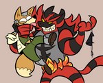 Rating: s
ID: 3837992
Date: 2023-01-27 15:16:38 -0500
Status: active
Score: 37
anthro canid canine clothing crossover duo footwear fox fox_mccloud generation_7_pokemon gloves handwear incineroar male mammal nintendo pokemon pokemon_(species) rusheloc simple_background star_fox teeth tongue tongue_out post #3837992