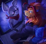 Rating: s
ID: 5189357
Date: 2024-11-18 00:36:16 -0500
Status: active
Score: 112
2024 anthro blue_eyes bottomwear bow_tie clothed clothing duo fangs felid fully_clothed fur hair hi_res indigo_park lion lloydford_l._lion male mammal mane nurinaki pantherine pants procyonid purple_eyes raccoon rambley_raccoon red_hair suit tan_body tan_fur teeth through_screen post #5189357