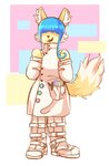 Rating: s
ID: 2320747
Date: 2020-07-06 10:55:14 -0400
Status: active
Score: 10
abstract_background absurd_res anthro bangs blue_hair boots canid canine cartographer_(character) clothing coat dipstick_tail footwear fox fur ghost_cookie hair hair_over_eyes hi_res interphore lab_coat long_hair male mammal markings multicolored_tail shoes smile solo standing tail tail_markings tools topwear yellow_body yellow_fur post #2320747