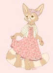 Rating: s
ID: 5606875
Date: 2025-05-29 13:06:06 -0400
Status: active
Score: 10
blankit blep brown_eyes canid canine clothing clothing_pull dress dress_pull feet female fennec_ears fennec_fox fox fur fur_markings hindpaw holding_clothing holding_object jewelry long_tail mammal markings necklace one_leg_up pawpads paws pink_clothing pink_dress purple_ribbon raised_leg solo standing tail tan_body tan_fur tongue tongue_out true_fox post #5606875