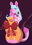 Rating: s
ID: 3803758
Date: 2023-01-10 10:04:12 -0500
Status: active
Score: 16
5_fingers absurd_res anthro belly big_belly bindweed_(artist) blue_eyes blue_hair blush bow_ribbon breasts claws clothed clothing cocktail_dress dress eeveelution eyebrow_through_hair eyebrows female finger_claws fingers fur generation_4_pokemon glace_snowflake glaceon hair hi_res long_hair looking_at_viewer neck_bow nintendo one_eye_closed orange_clothing pink_body pink_fur pink_nose pokemon pokemon_(species) pregnant pregnant_anthro pregnant_female simple_background smile solo translucent translucent_hair waist_bow wink post #3803758