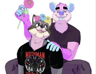 Rating: s
ID: 4989457
Date: 2024-08-16 10:49:06 -0400
Status: active
Score: 7
2023 5_fingers american_opossum anthro biped black_clothing black_shirt black_t-shirt black_topwear blue_ear clothed clothing daire daire301 digital_media_(artwork) duo english_text fingers flower fur guide_lines hi_res jay_(raccoon) male mammal marsupial notched_ear open_mouth open_smile pink_body pink_fur plant procyonid purple_nose raccoon shirt simple_background smile t-shirt teeth text topwear virginia_opossum white_background post #4989457