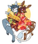 Rating: s
ID: 2902142
Date: 2021-08-29 12:31:59 -0400
Status: active
Score: 12
5_fingers anthro bandage black_sclera blue_body blue_eyes blue_fur blush brown_body brown_fur clothing conditional_dnp domestic_cat duo felid feline felis fingers food frosh_(furoroshu) fur hair heterochromia hi_res lagomorph male mammal markings paws photo_background photography_(artwork) pizza purple_eyes purple_hair simple_background sleepy_(sleepylp) smile smirk sorimori spots spotted_body spotted_fur sweater taco tail tail_wraps topwear white_background wraps yellow_background post #2902142